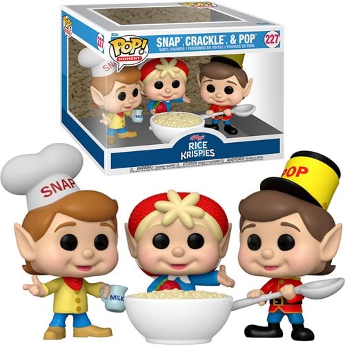 Funko Pop! 227 Moment Kelloggs Rice Krispies Snap, Crackle, and Pop - by Funko