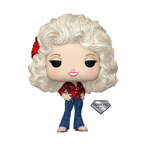 Funko Pop! 351 Rocks - Dolly Parton '77 Tour Diamond Glitter Vinyl Figure - Entertainment Earth Exclusive - by Funko