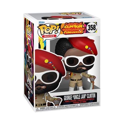 Funko Pop! 358 Rocks - George Clinton Parliament Funkadelic - George "Uncle Jam" Clinton Vinyl Figure - by Funko