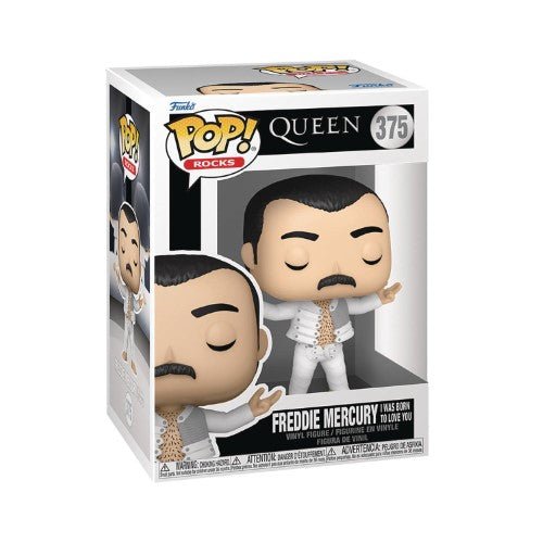 ¡Funko Pop! 96 Pop Rocks - Queen - Figura de vinilo Freddie Mercury Wembley 1986