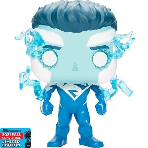 Funko Pop! 419 Heroes - Superman (Blue) Vinyl Figure - 2021 Convention Exclusive - by Funko