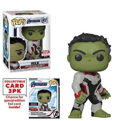 Funko Pop! 451 Marvel Avengers Endgame Hulk Pop! Vinyl Figure with Collector Cards - Entertainment Earth Exclusive - by Funko
