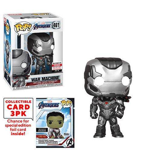 Funko Pop! 461 Funko Marvel Avengers Endgame War Machine Pop! Vinyl Figure with Collector Cards - Entertainment Earth Exclusive - by Funko
