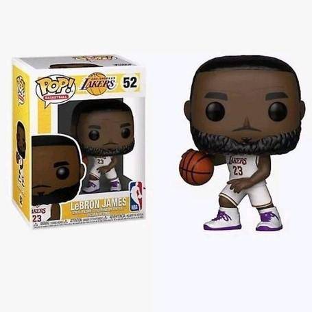 Funko Pop! 52 Pop Basketball - Lakers- Lebron James (White Uniform) vinyl figure - by Funko