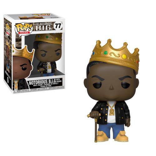 Funko Pop! 77 Pop Rocks- Notorious B.I.G. with Crown vinyl figure - by Funko