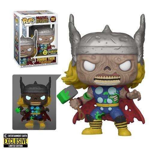 Funko Pop! 787 - Marvel Zombies Thor Glow-in-the-Dark Funko Pop! Figure - Entertainment Earth Exclusive - by Funko