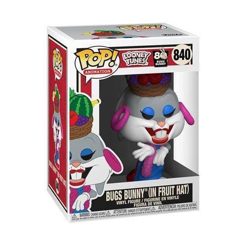 Funko Pop! 840 Pop Animation - Looney Tunes - Bugs Bunny 80th in Fruit Hat vinyl figure - by Funko