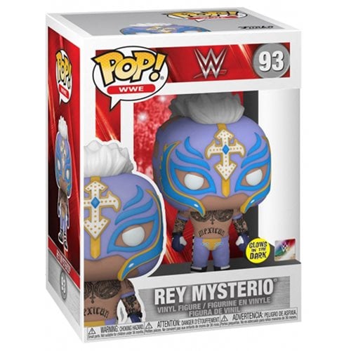 Funko Pop! 93 WWE Rey Mysterio Glow-in-the-Dark Vinyl Figure - Exclusive - by Funko