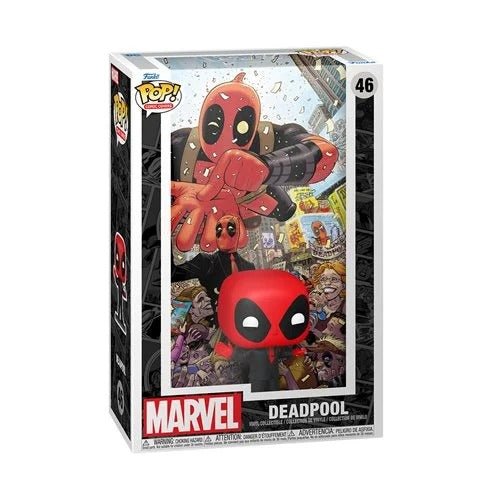 Funko Pop! Deadpool (2015) #1 Deadpool in Black Suit Comic Cover Figure with Case - by Funko