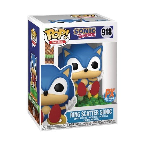 Funko Pop! Games 918 - Sonic the Hedgehog - Ring Scatter Sonic Vinyl Figure - PREVIEWS Exclusive - by Funko