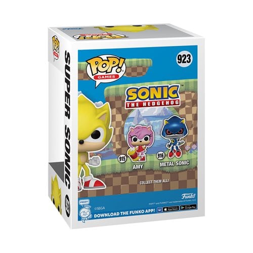 Funko Pop! Games 923 - Sonic the Hedgehog - Super Sonic Vinyl Figure - AAA Anime Exclusive - by Funko