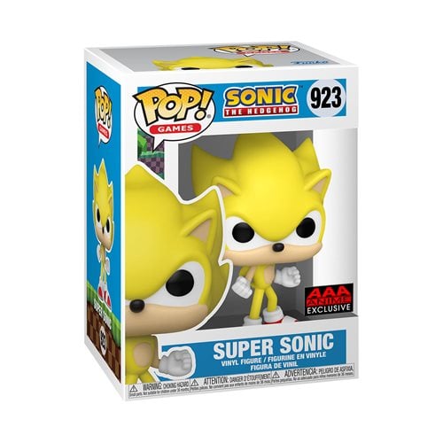 Funko Pop! Games 923 - Sonic the Hedgehog - Super Sonic Vinyl Figure - AAA Anime Exclusive - by Funko