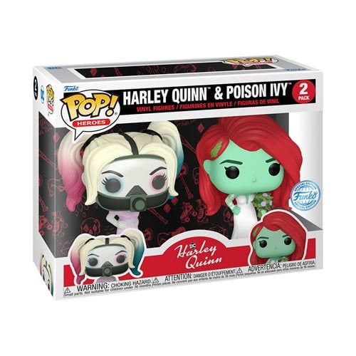 Funko Pop! Harley Quinn and Poison Ivy Wedding Vinyl Figure 2-Pack - Entertainment Earth Exclusive - by Funko