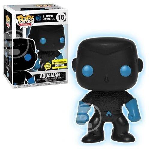 Funko Pop! Heroes 16 - DC Heroes- Aquaman Silhouette GITD vinyl figure EE Exclusive - by Funko