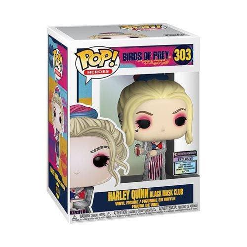 Funko Pop! Heroes 303 Birds of Prey Harley Quinn Black Mask Club w/ Collectible Card - EE Exclusive - by Funko