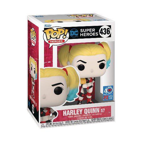 Funko Pop! Heroes 436 Harley Quinn with Belt vinyl figure -PREVIEWS Exclusive - by Funko