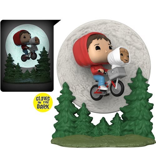 Funko Pop! Moment 1259 E.T. 40th Anniversary - Elliott & E.T. Glow-in-the-Dark Vinyl Figure - by Funko