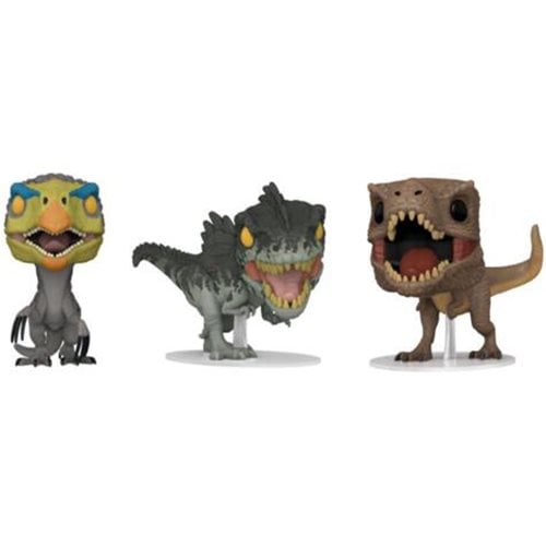 Funko Pop! Movies - Jurassic World: Dominion - Dinosaur 3-Pack Vinyl Figures - Exclusive - by Funko