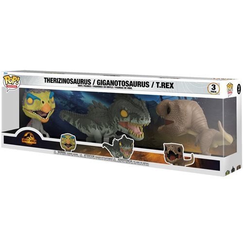 Funko Pop! Movies - Jurassic World: Dominion - Dinosaur 3-Pack Vinyl Figures - Exclusive - by Funko