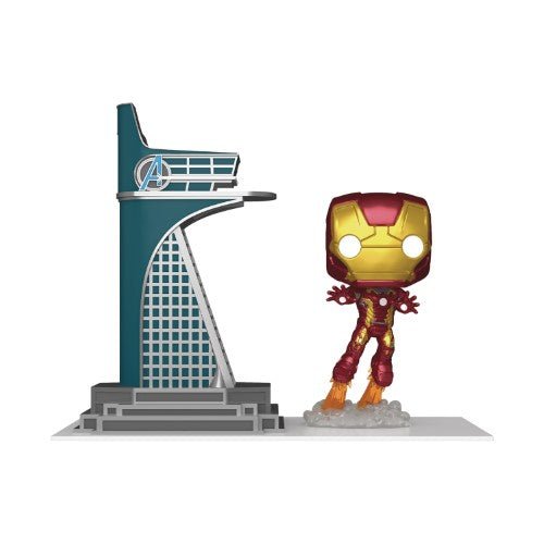 Funko Pop! Town 35 - Marvel Avengers Tower & Iron Man Glow in the Dark Bobblehead Figure - Previews Exclusive - by Funko