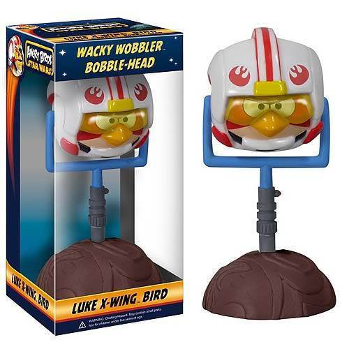 Funko Star Wars - Angry Birds - X-Wing Luke Skywalker Bird - Wacky Wobbler Bobble Head - by Funko