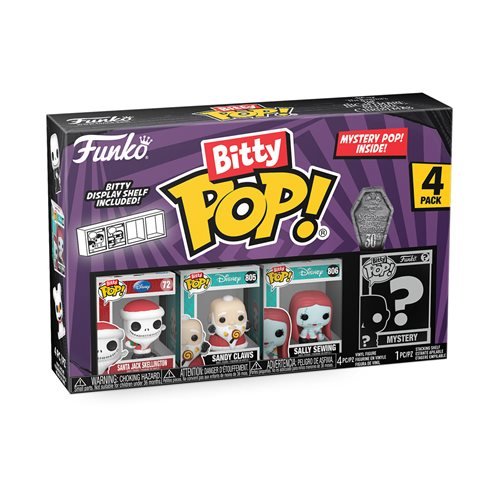 Funko The Nightmare Before Christmas Bitty Pop! Mini-Figure 4-Pack - Select Set(s) - by Funko