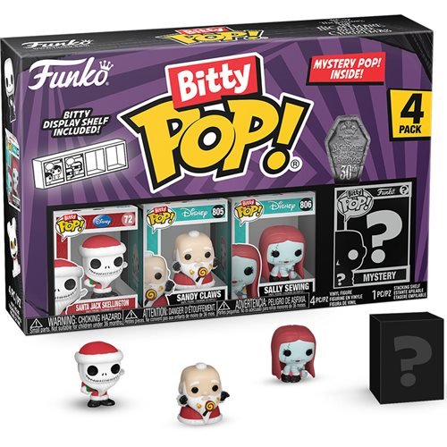 Funko The Nightmare Before Christmas Bitty Pop! Mini-Figure 4-Pack - Select Set(s) - by Funko