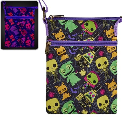 Funko The Nightmare Before Christmas Black Light Crossbody Passport Bag - by Funko