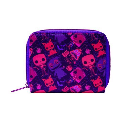 Funko The Nightmare Before Christmas Black Light Print Zip-Around Wallet - by Funko