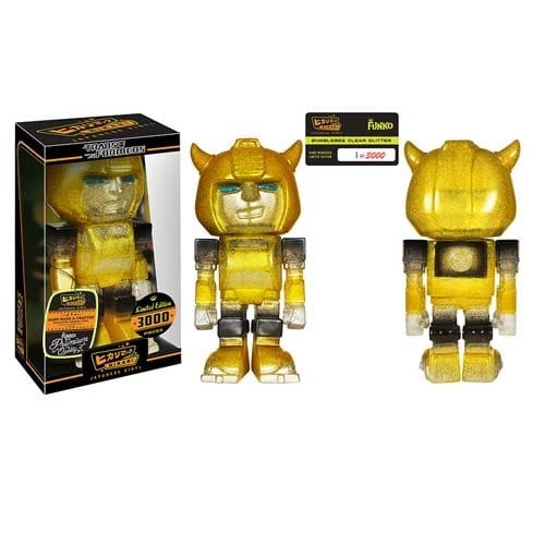 Funko Transformers Bumblebee Clear Glitter Hikari Sofubi Vinyl Figure - by Funko