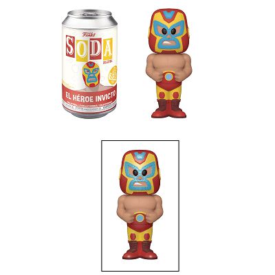 Funko Vinyl Soda Figure - Limited Edition - Marvel Lachadores - El Heroe Invicto (Iron Man) - by Funko