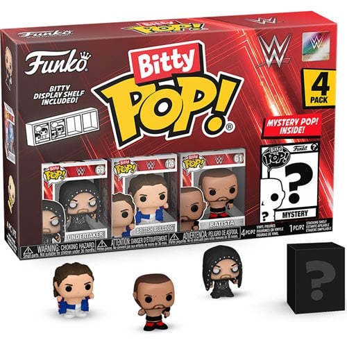 Funko WWE Bitty Pop! Mini-Figure 4-Pack - Select Set(s) - by Funko