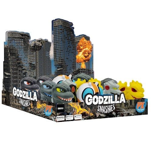 Godzilla Smashies 12Pc Stress Doll Display Case - PREVIEWS Exclusive - by Surreal Entertainment