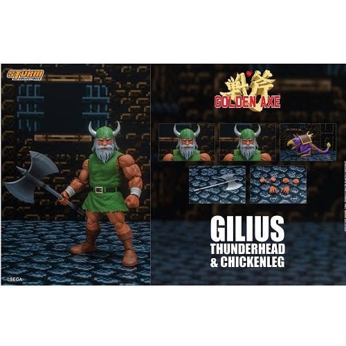 Golden Axe Gilius Thunderhead and Chicken Leg 1:12 Scale Action Figure - by Storm Collectibles