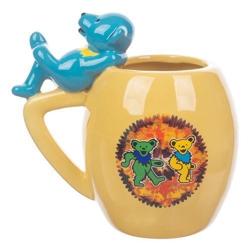 Grateful Dead Dancing Bears 18 oz. Sculpted Oval Ceramic Mug - by Bioworld