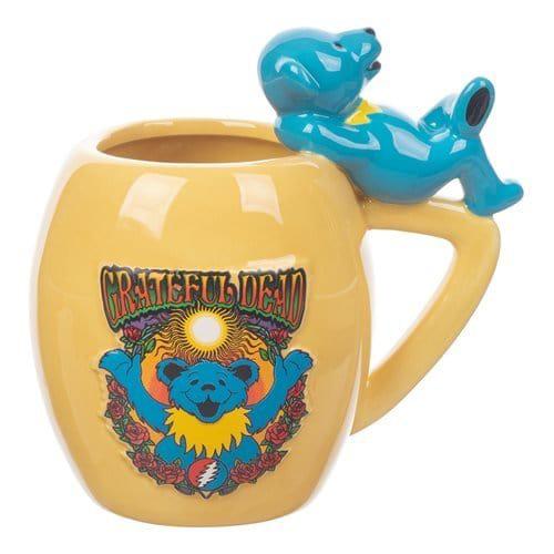 Grateful Dead Dancing Bears 18 oz. Sculpted Oval Ceramic Mug - by Bioworld