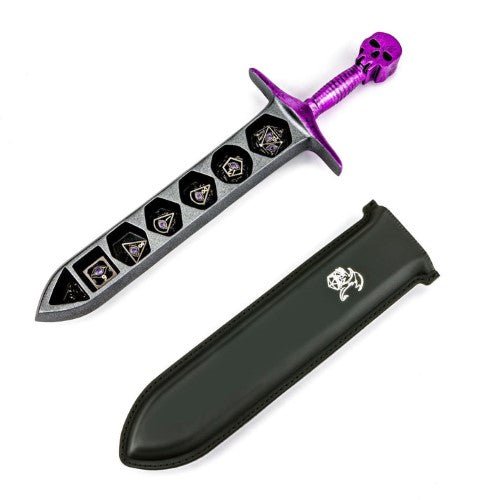 Grim Dagger Dice Case with sheath cover - Choose a color (Dice not included) - by Hymgho