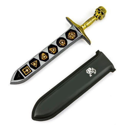 Grim Dagger Dice Case with sheath cover - Choose a color (Dice not included) - by Hymgho