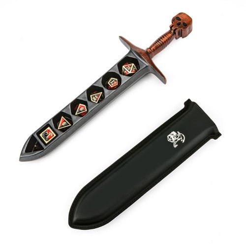 Grim Dagger Dice Case with sheath cover - Choose a color (Dice not included) - by Hymgho