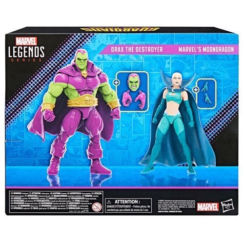 Guardians of the Galaxy Marvel Legends Drax the Destroyer and Marvel's Moondragon 6-Inch Action Figures - Exclusive - by Hasbro