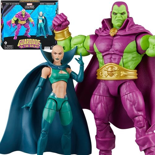 Guardians of the Galaxy Marvel Legends Drax the Destroyer and Marvel's Moondragon 6-Inch Action Figures - Exclusive - by Hasbro