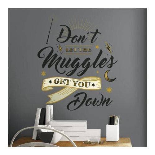 Harry Potter Muggles Quote Peel and Stick Giant Wall Decals - by Roommates