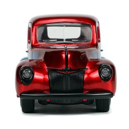 Hollywood Rides 1941 Ford Pickup 1:32 Scale Die-Cast Metal Vehicle with Proto-Suit Spider-Man Figure - by Jada Toys