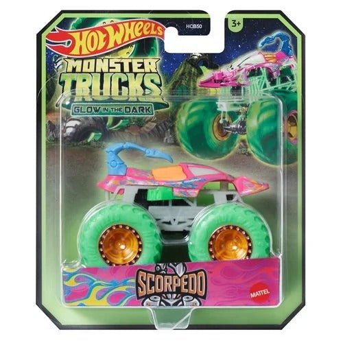 Hot Wheels Monster Trucks Glow-in-the-Dark 1:64 Scale Vehicle 2024 - Select Vehicle(s) (6281) - by Mattel