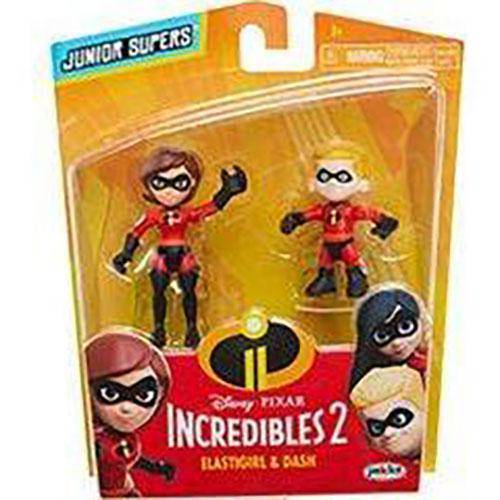 Incredibles 2 Precool 3-Inch Figures 2-Pack - Elastigirl and Dash - by Jakks Pacific