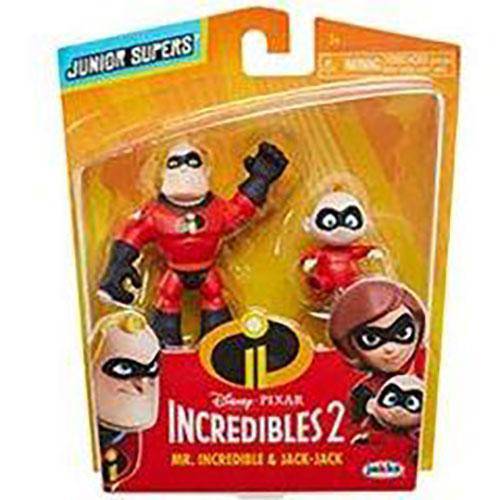 Incredibles 2 Precool 3-Inch Figures 2-Pack - Mr. Incredible and Jack-Jack - by Jakks Pacific