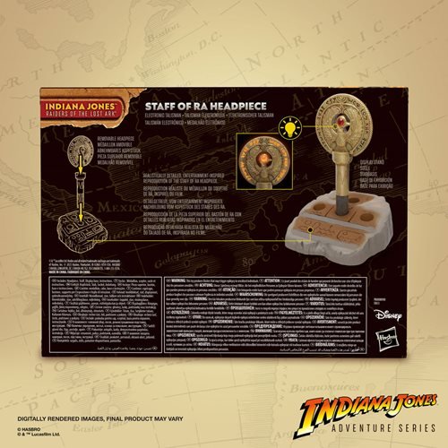 Indiana Jones Adventure Series Raiders of the Lost Ark Staff of Ra Headpiece Replica - by Hasbro