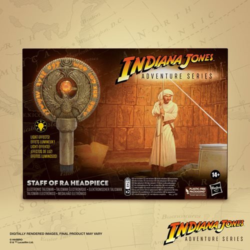 Indiana Jones Adventure Series Raiders of the Lost Ark Staff of Ra Headpiece Replica - by Hasbro