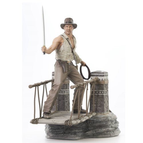 Indiana Jones Temple Of Doom Deluxe Gallery Rope Bridge Escape 11-Inch PVC Statue - by Diamond Select