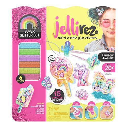 Jelli Rez - Rainbow Jewelry - Super Glitter Set - by Moose Toys